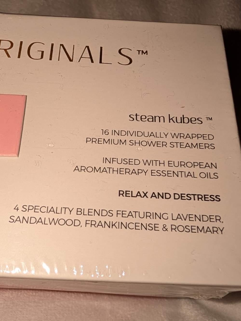 Steam Originals Shower Steam Kubes 16 Cubes Relax And Destress Sealed Package - Picture 3 of 6